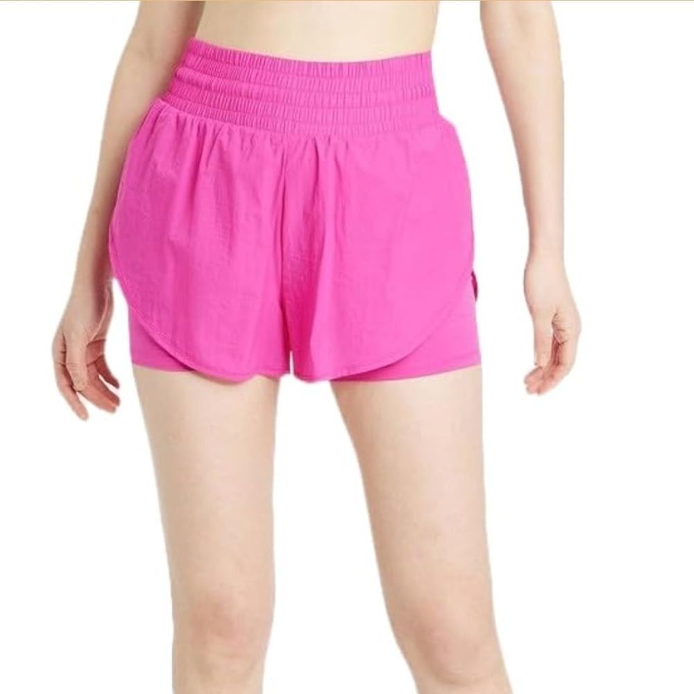 All in Motion Bright Pink Athletic Shorts - Size Medium Womens Tulip Running Gym